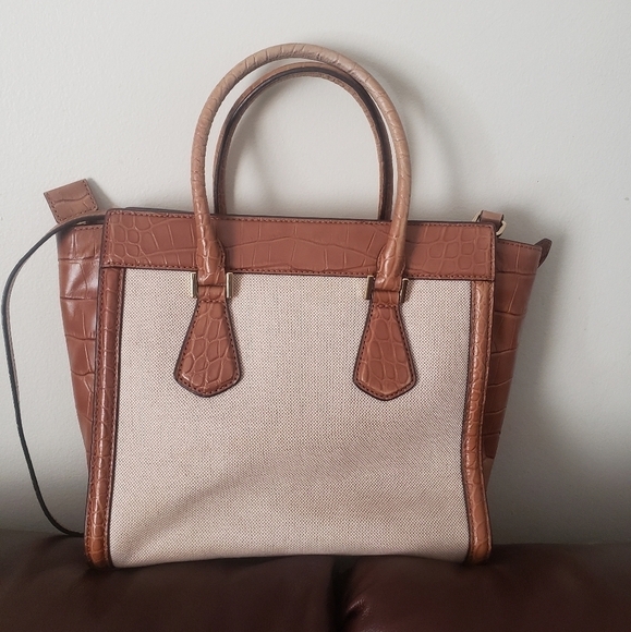 MICHAEL Kors Colette Walnut Medium Messenger Satchel Bag - Picture 5 of 16